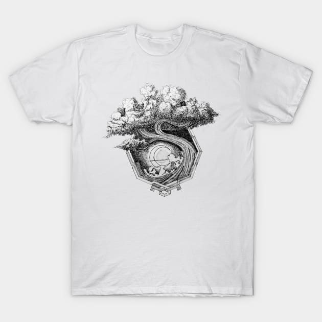 The Tree inside the Octagon T-Shirt by SilverioArt